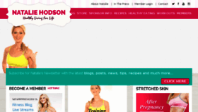 What Nataliehodson.com website looked like in 2017 (6 years ago)