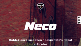 What Neco.be website looked like in 2017 (6 years ago)