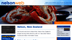 What Nelson.co.nz website looked like in 2017 (6 years ago)