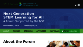What Nsfstemforum.edc.org website looked like in 2017 (6 years ago)