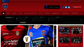 What Newcastlejets.com.au website looked like in 2017 (6 years ago)