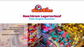 What Naschkram.com website looked like in 2017 (6 years ago)