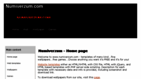 What Numiverzum.com website looked like in 2017 (6 years ago)