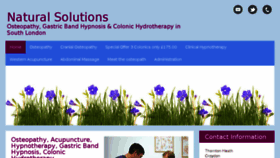 What Naturalsolutionstherapies.co.uk website looked like in 2017 (6 years ago)