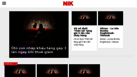 What Nik.vn website looked like in 2017 (6 years ago)