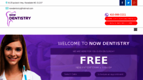What Nowdentistry.com website looked like in 2017 (6 years ago)