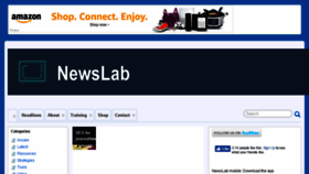 What Newslab.org website looked like in 2017 (6 years ago)