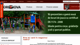 What Nordinova.ro website looked like in 2017 (6 years ago)