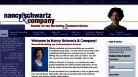 What Nancyschwartz.com website looked like in 2017 (6 years ago)