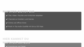 What Napster.de website looked like in 2017 (6 years ago)