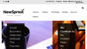 What Newsprout.com.au website looked like in 2017 (6 years ago)