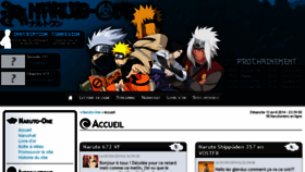 What Naruto-one.com website looked like in 2017 (6 years ago)