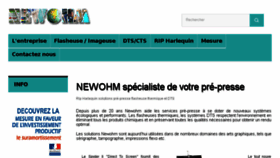 What Newohm.com website looked like in 2017 (6 years ago)