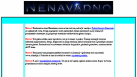 What Nenavadno.com website looked like in 2017 (6 years ago)