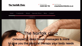 What Norfolkclinic.com website looked like in 2017 (6 years ago)