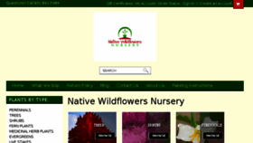 What Nativewildflowers.net website looked like in 2017 (6 years ago)