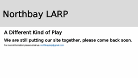 What Northbaylarp.com website looked like in 2017 (6 years ago)