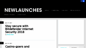 What Newlaunches.com website looked like in 2017 (6 years ago)
