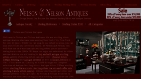 What Nelsonandnelsonantiques.com website looked like in 2017 (6 years ago)