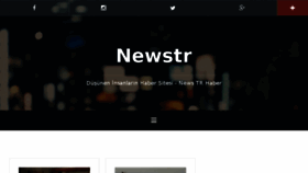 What Newstr.net website looked like in 2017 (6 years ago)