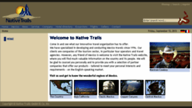 What Nativetrails.com website looked like in 2017 (6 years ago)