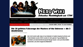 What Nerd-wiki.de website looked like in 2017 (6 years ago)