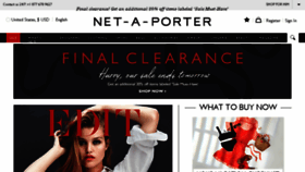 What Netaporter.com website looked like in 2017 (6 years ago)