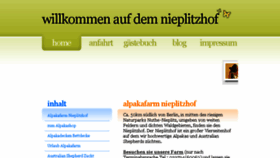 What Nieplitzhof.de website looked like in 2017 (6 years ago)