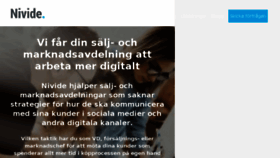 What Nivide.se website looked like in 2017 (6 years ago)