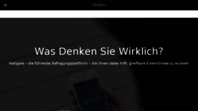What Netigate.de website looked like in 2017 (6 years ago)