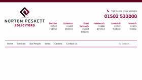 What Nortonpeskett.co.uk website looked like in 2017 (6 years ago)