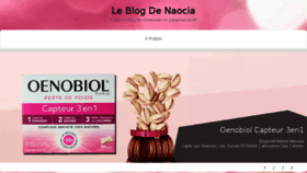 What Naocia-leblog.com website looked like in 2017 (6 years ago)