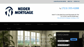 What Neidermortgage.com website looked like in 2017 (6 years ago)