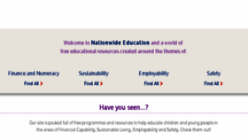 What Nationwideeducation.co.uk website looked like in 2017 (6 years ago)