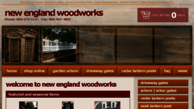 What Newenglandwoodworks.com website looked like in 2017 (6 years ago)