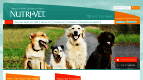 What Nutrivet.com website looked like in 2017 (6 years ago)