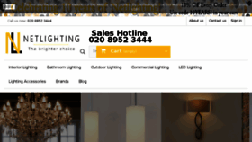What Netlighting.co.uk website looked like in 2017 (6 years ago)