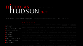 What Nicholashudson.net website looked like in 2017 (6 years ago)