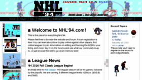 What Nhl94.com website looked like in 2017 (6 years ago)