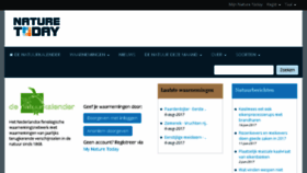What Natuurkalender.nl website looked like in 2017 (8 years ago)