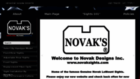 What Novaksights.com website looked like in 2017 (6 years ago)
