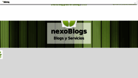 What Nexoblogs.com website looked like in 2017 (6 years ago)