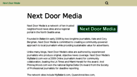 What Nextdoormedia.com website looked like in 2017 (6 years ago)
