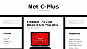 What Netcplus.com website looked like in 2017 (6 years ago)