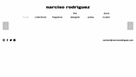 What Narcisorodriguez.com website looked like in 2017 (6 years ago)