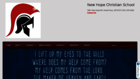 What Newhopechristian.net website looked like in 2017 (6 years ago)
