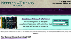 What Needlesandthreadsofruxton.com website looked like in 2017 (6 years ago)