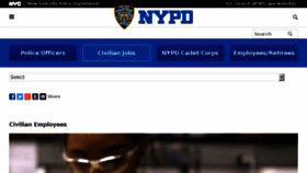 What Nypdcivilianjobs.com website looked like in 2017 (6 years ago)