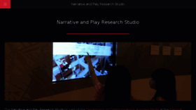 What Narrativeandplay.org website looked like in 2017 (6 years ago)