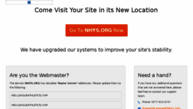 What Nhys.org website looked like in 2017 (6 years ago)